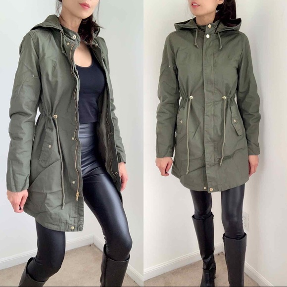 OLIVE GREEN UTILITY CARGO JACKET - Picture 6 of 16